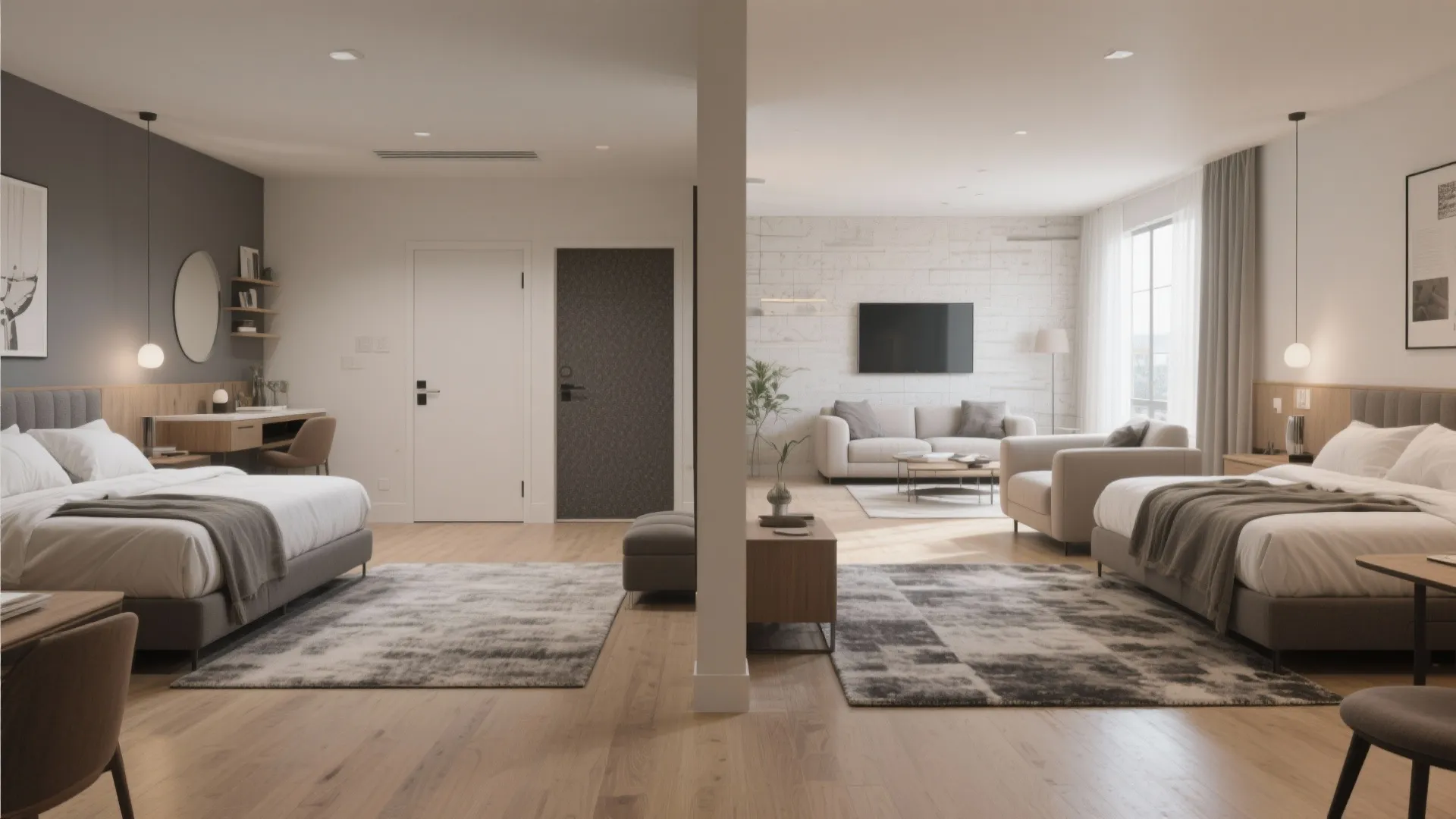 2. Split-bedroom layout for roommates or rental income