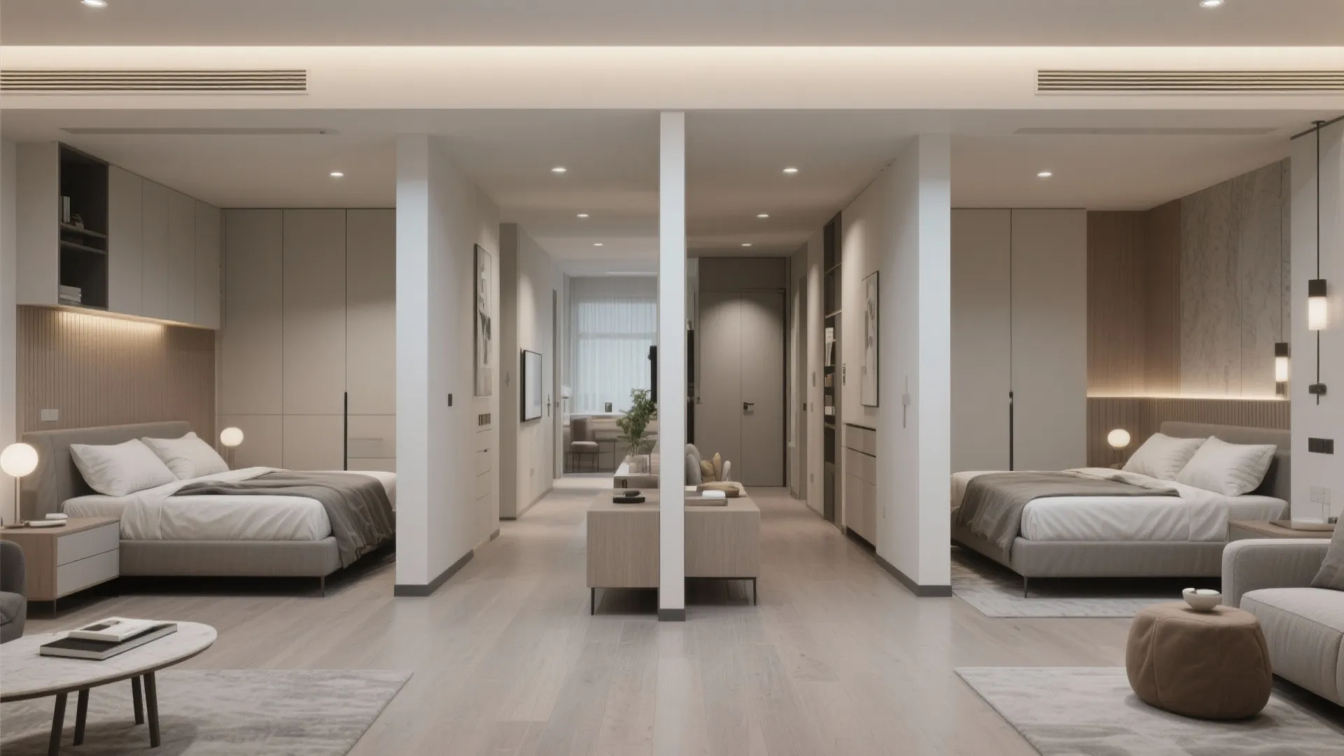 2. Split-Bedroom Layout for Privacy