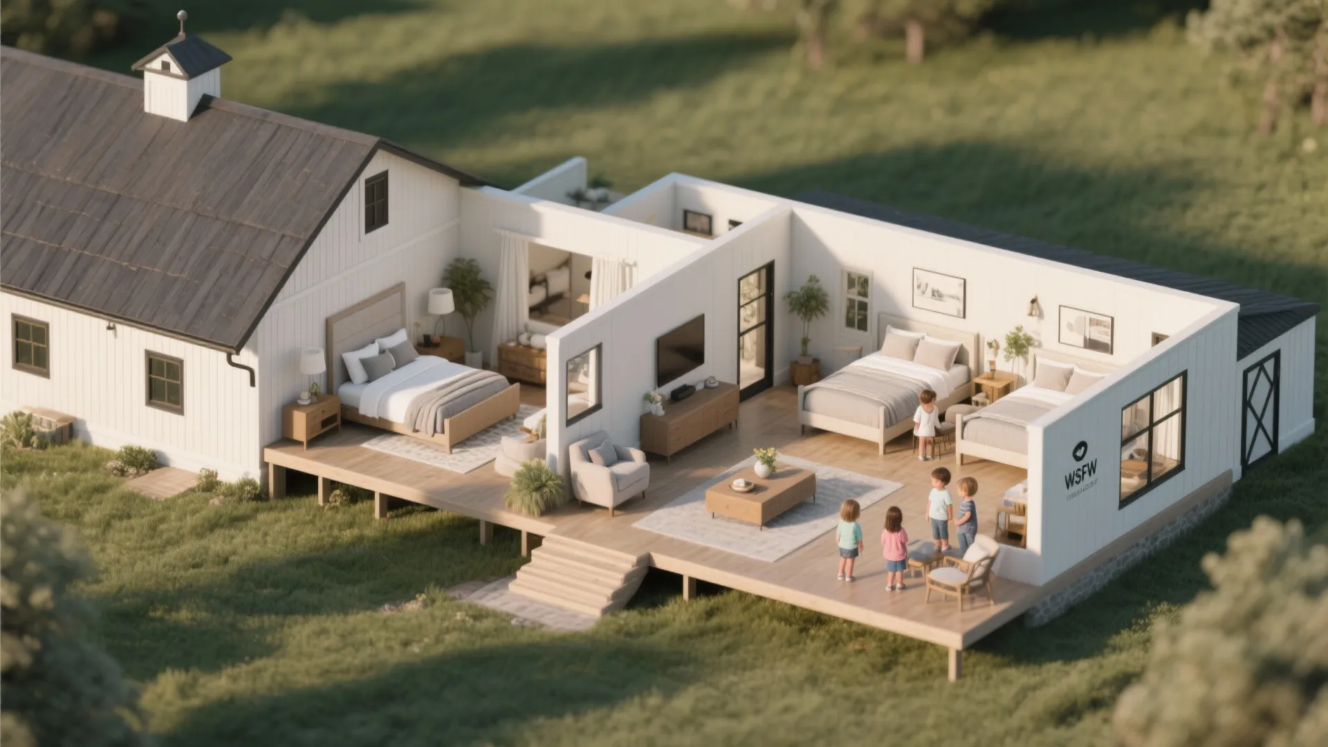 Split Bedroom Layout for Privacy