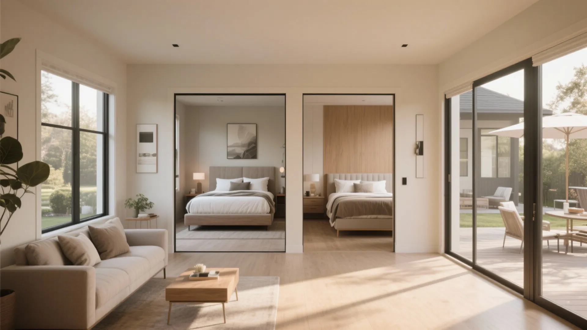2. Split Bedroom Layout