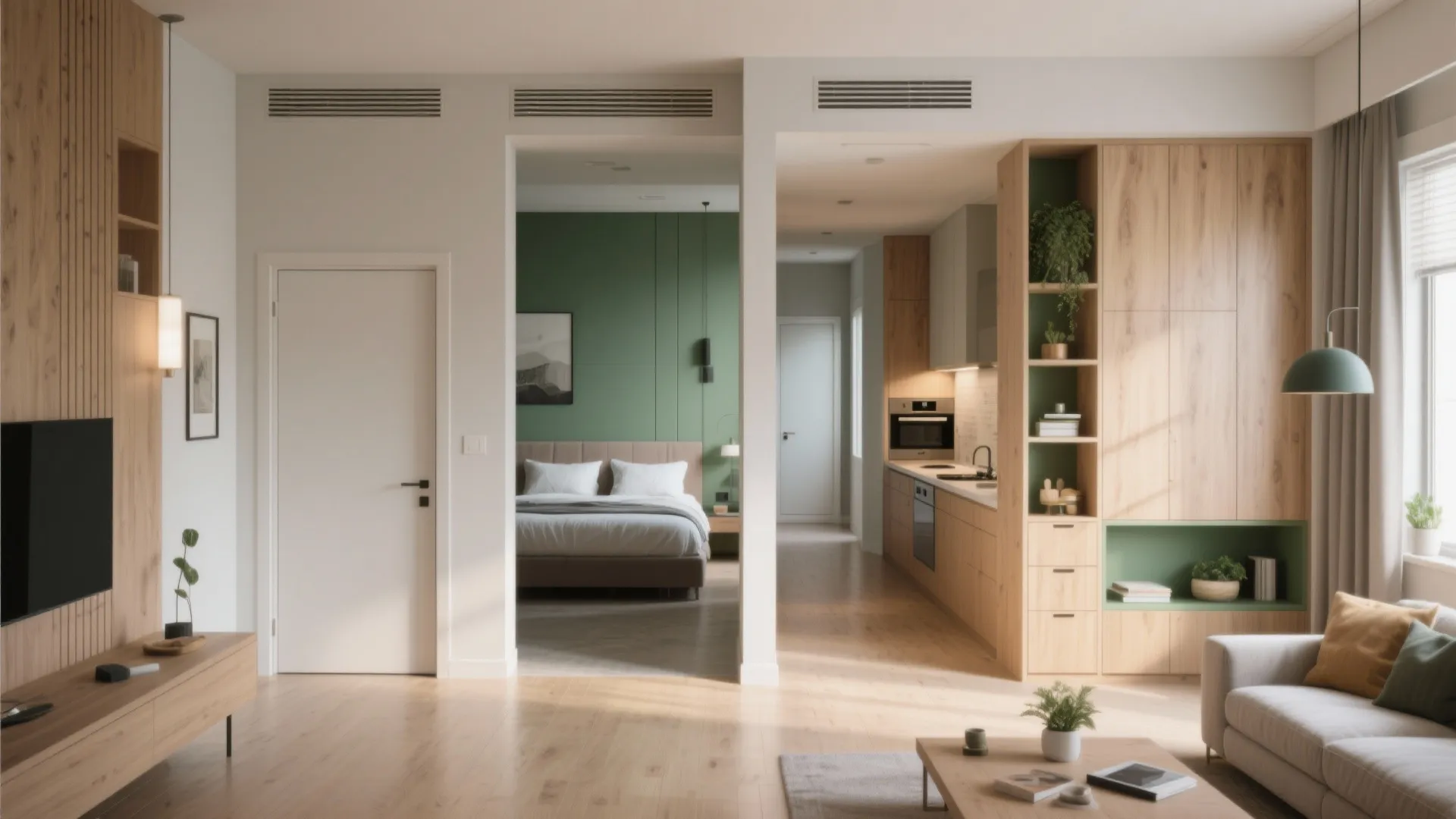 1. Split-bedroom layout for privacy