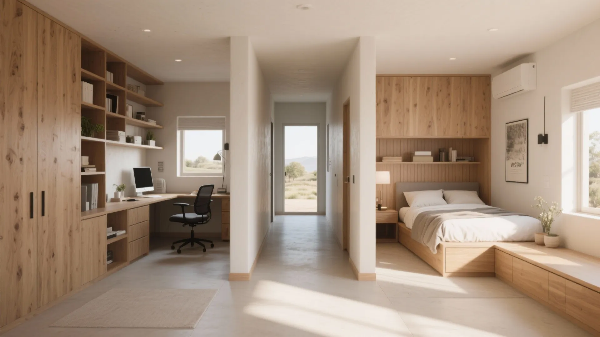 2. Split Bedroom Layout for Flexibility