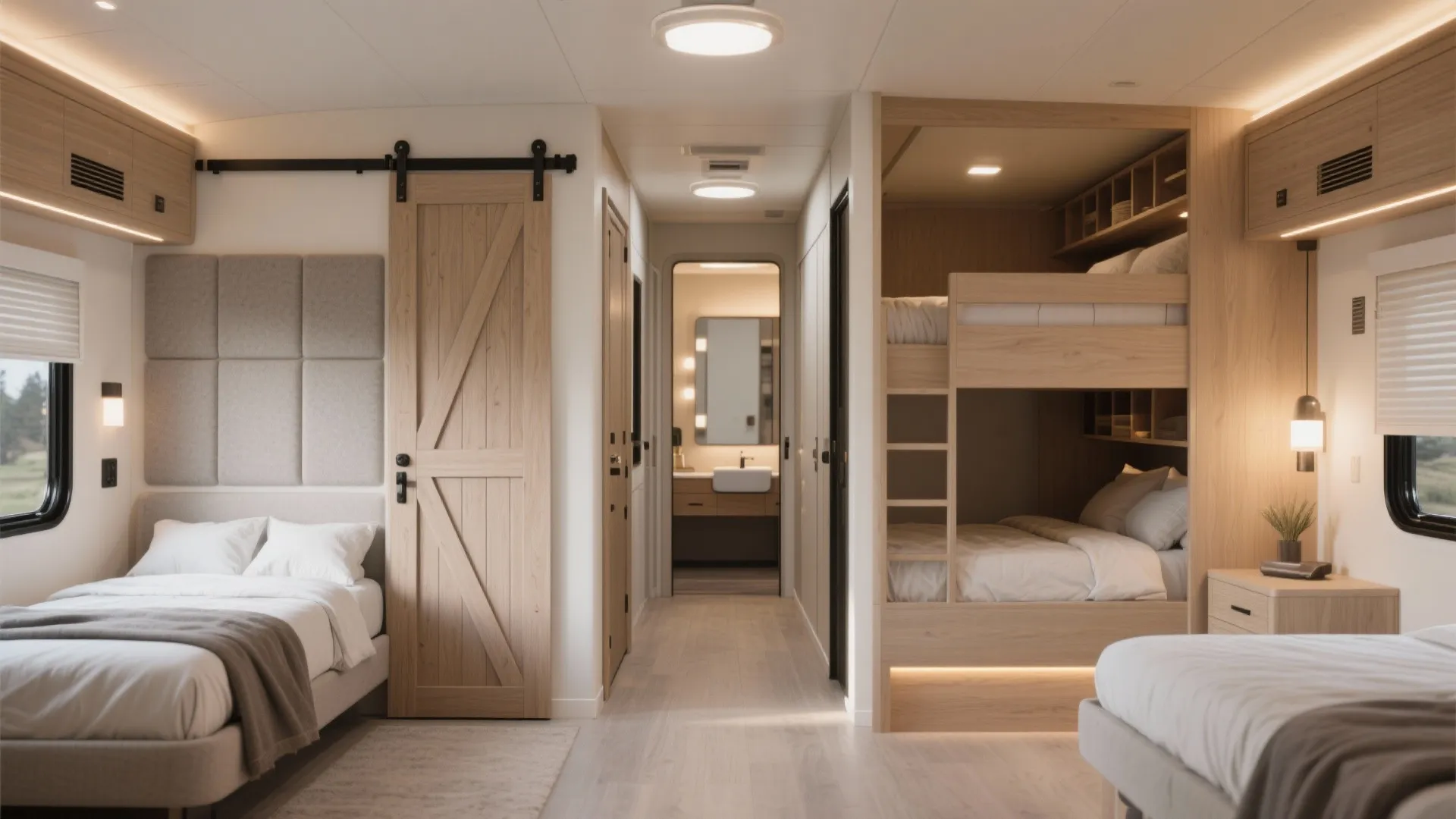 2. Split Bedroom Privacy