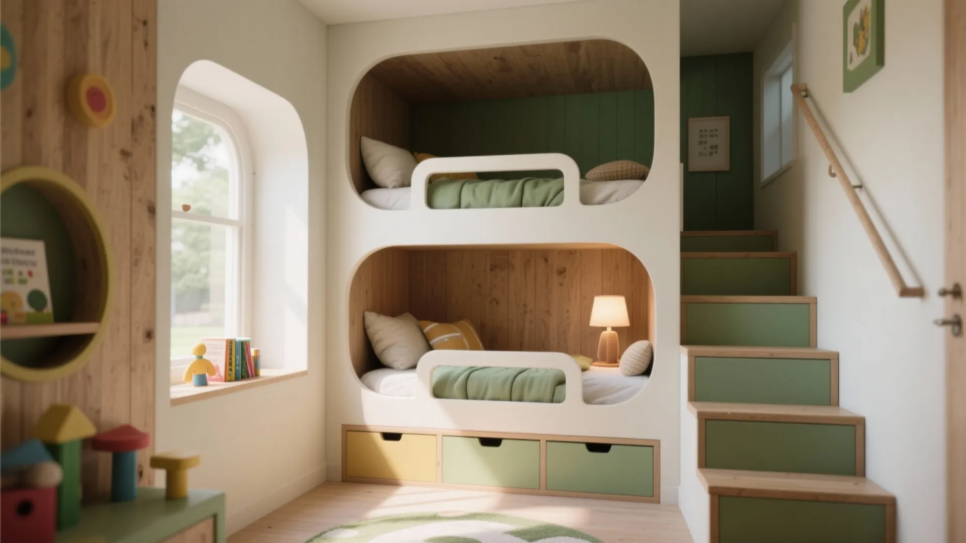 Split-Level Bunks with a Play Nook