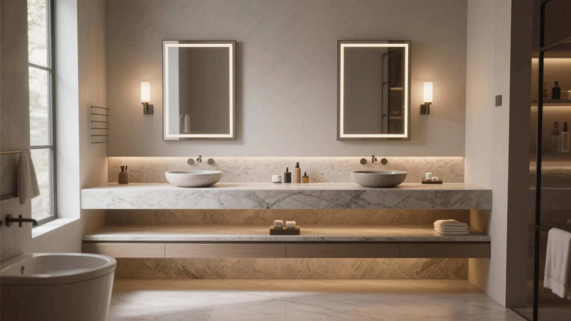 2. Split-Level Countertops