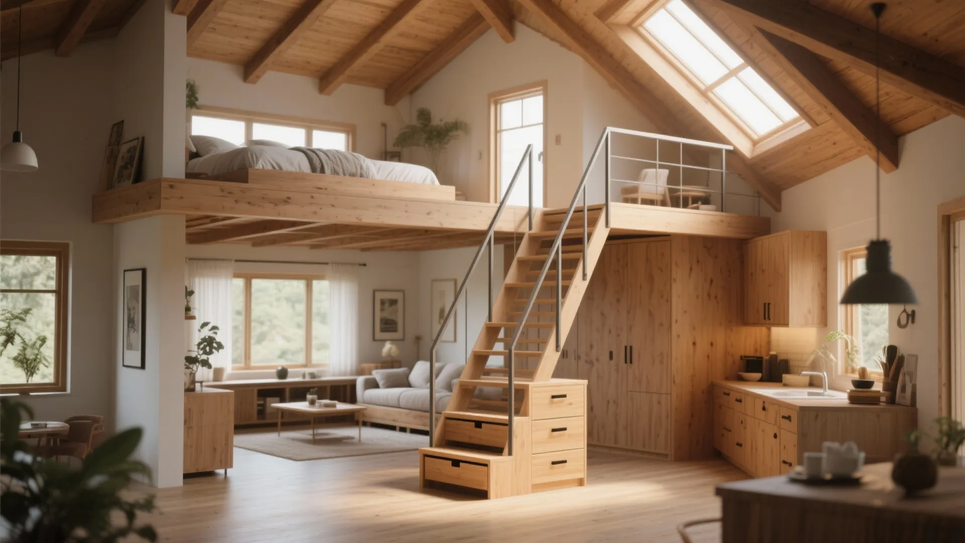 2. The Split-Level Loft
