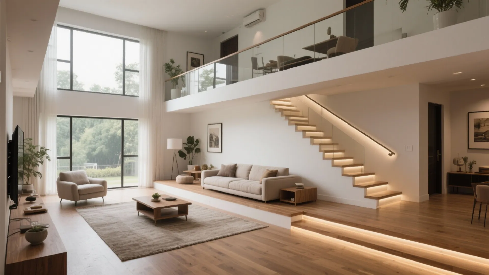 Strategic Split Levels for Social Zones