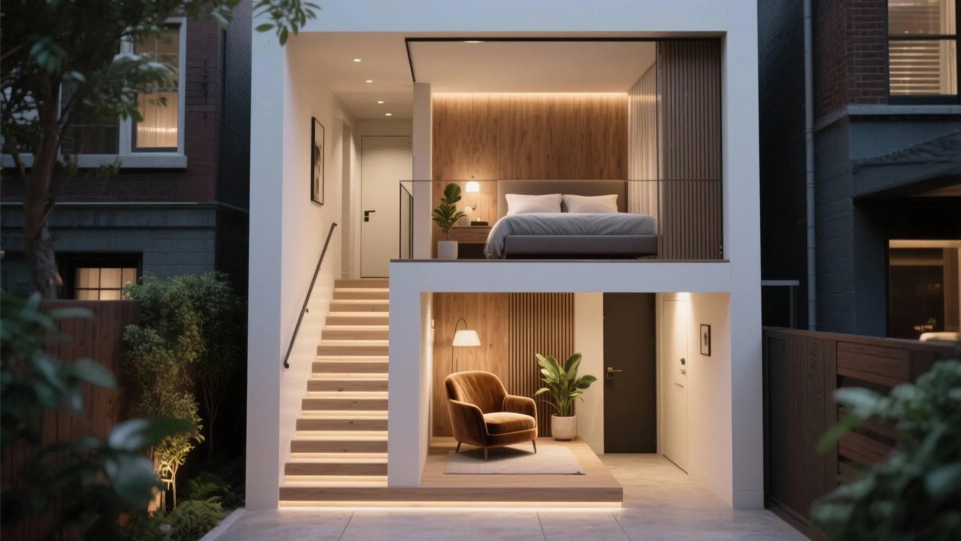 1. Split-Level Privacy Master Suite