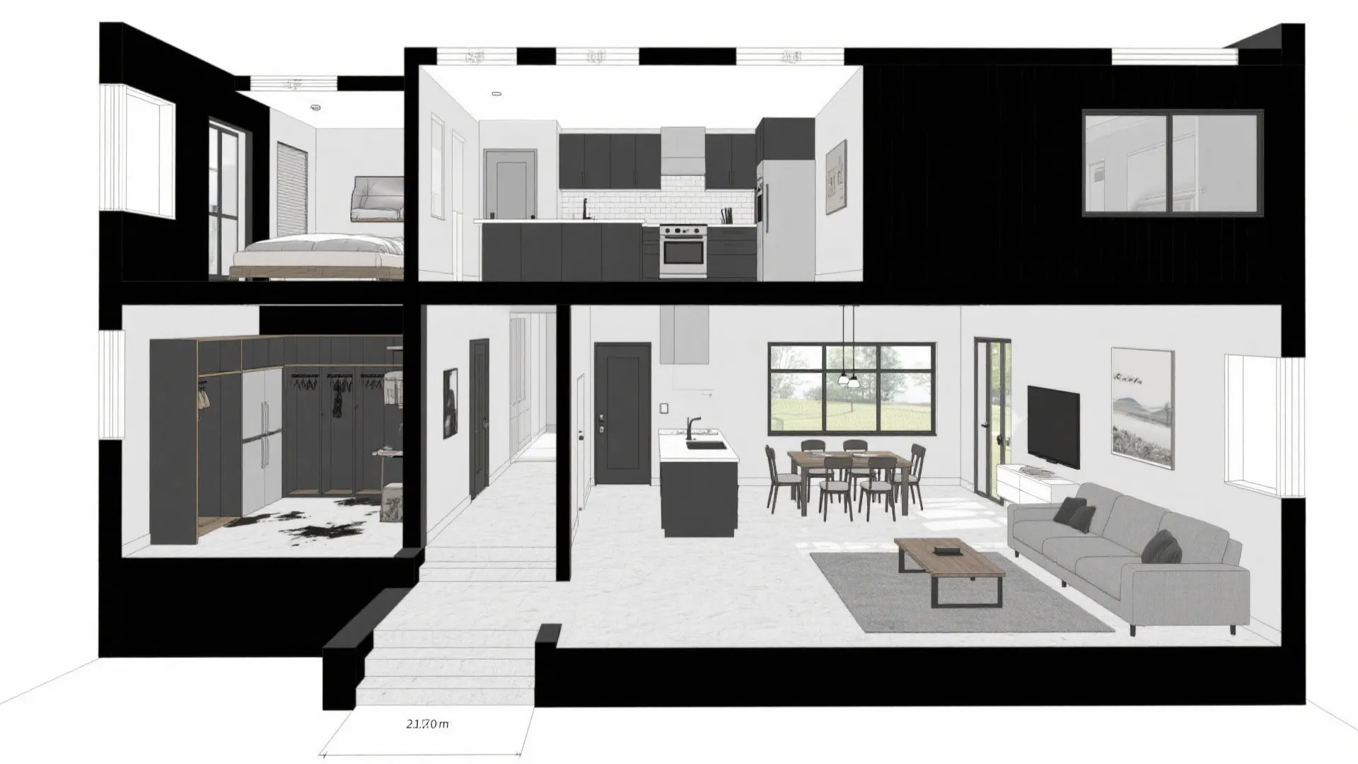 Split-Level Nexus: Social Down, Rest Up