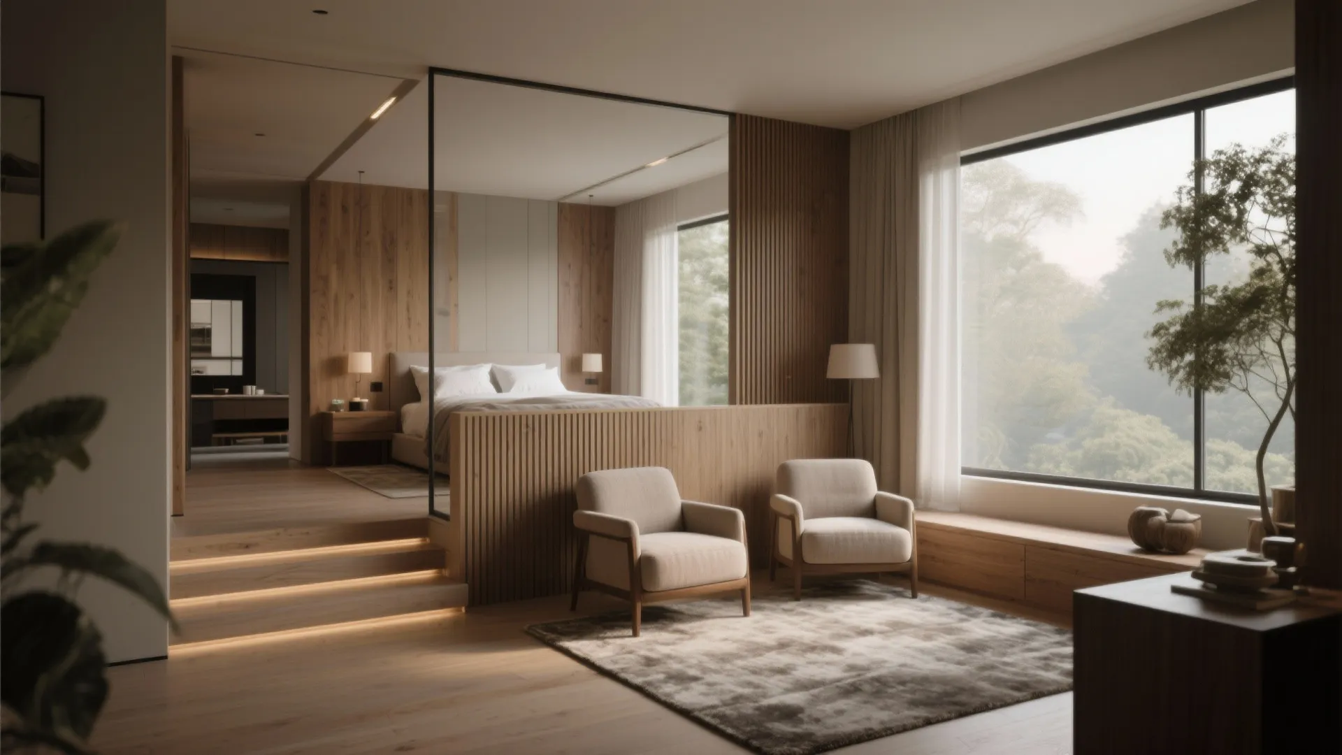 1. Split-Level Owner’s Suite for Privacy