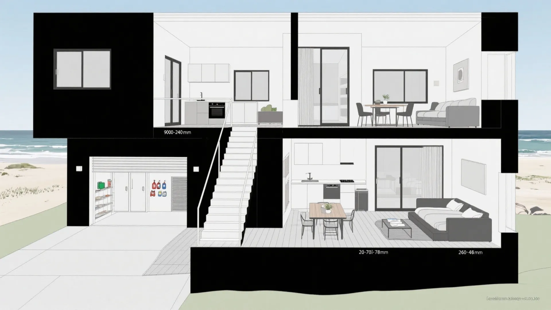 Split-Level Terrace + Storm-Ready Ground