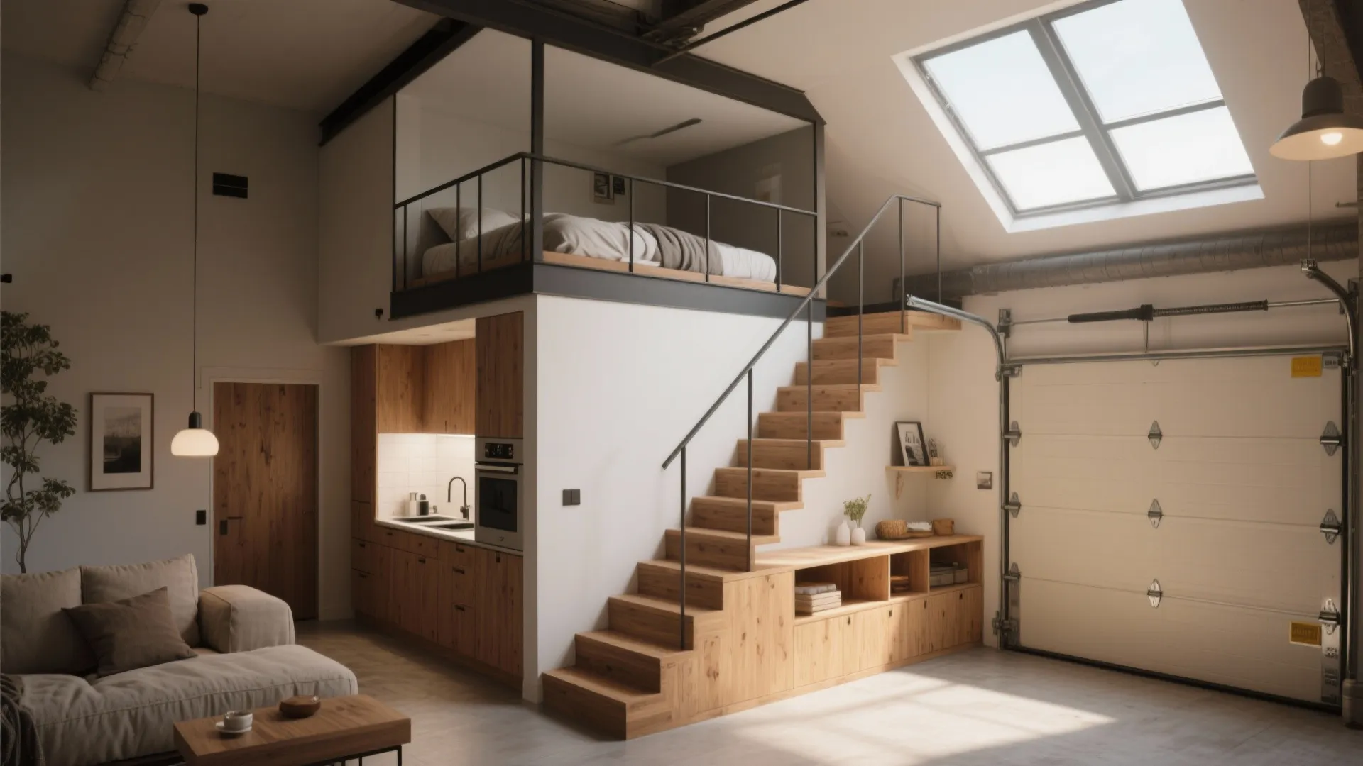 1. Split-Level Loft Layout