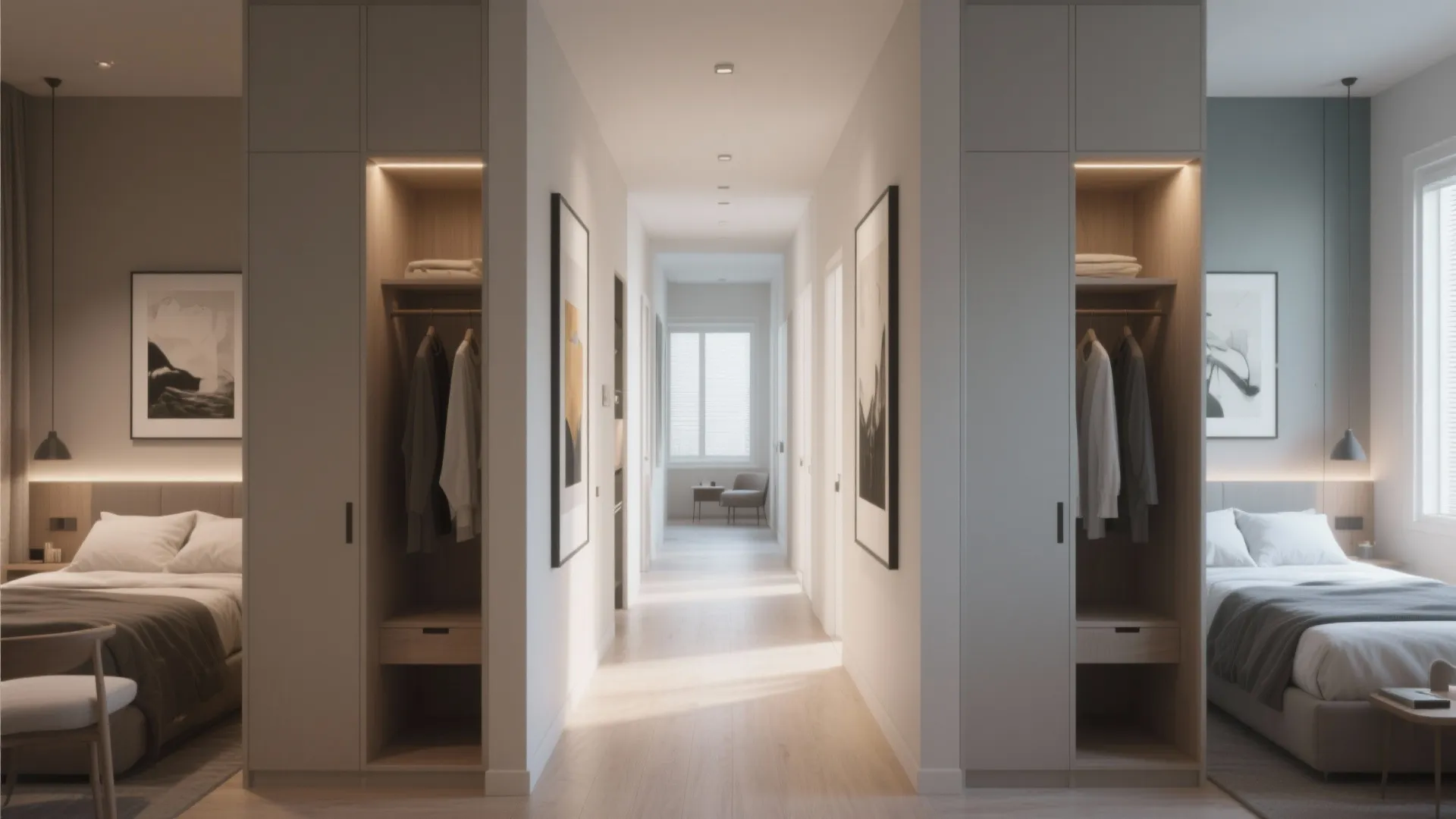 2. Split-suite layout for privacy