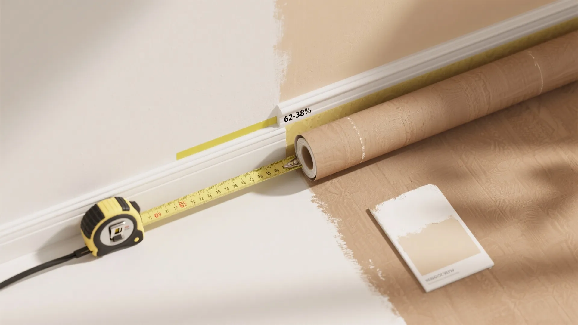 Two-Tone Split Wall for Balanced Proportions