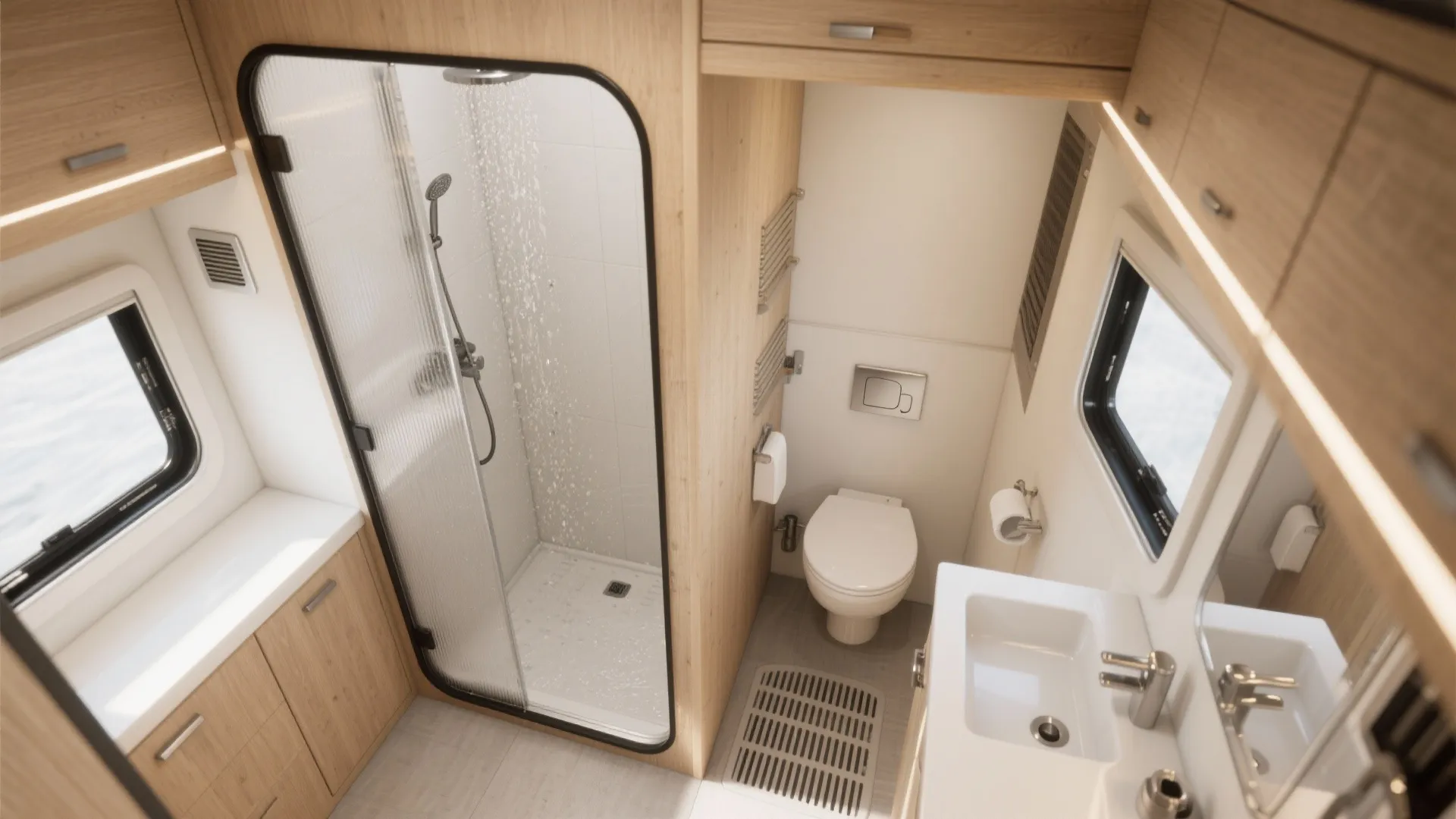 1. Split wet and dry zones for better flow