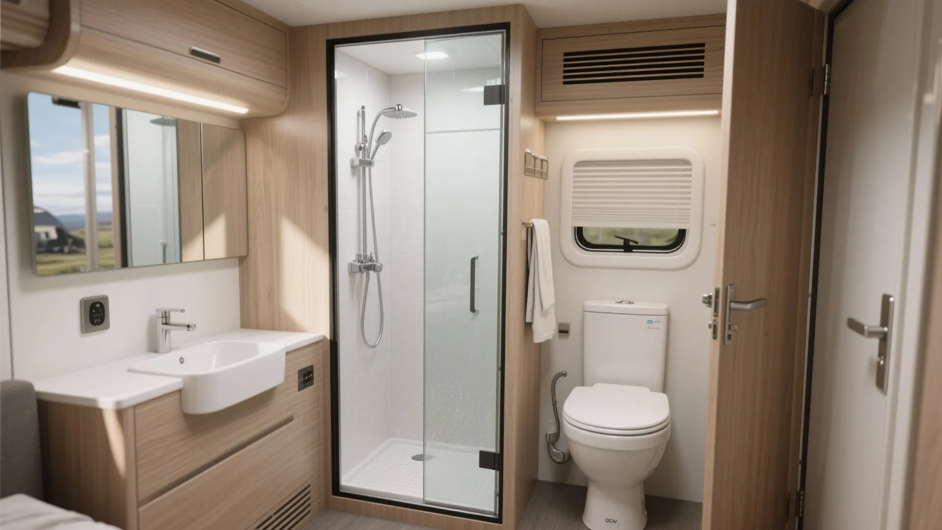 1. Split wet/dry layout