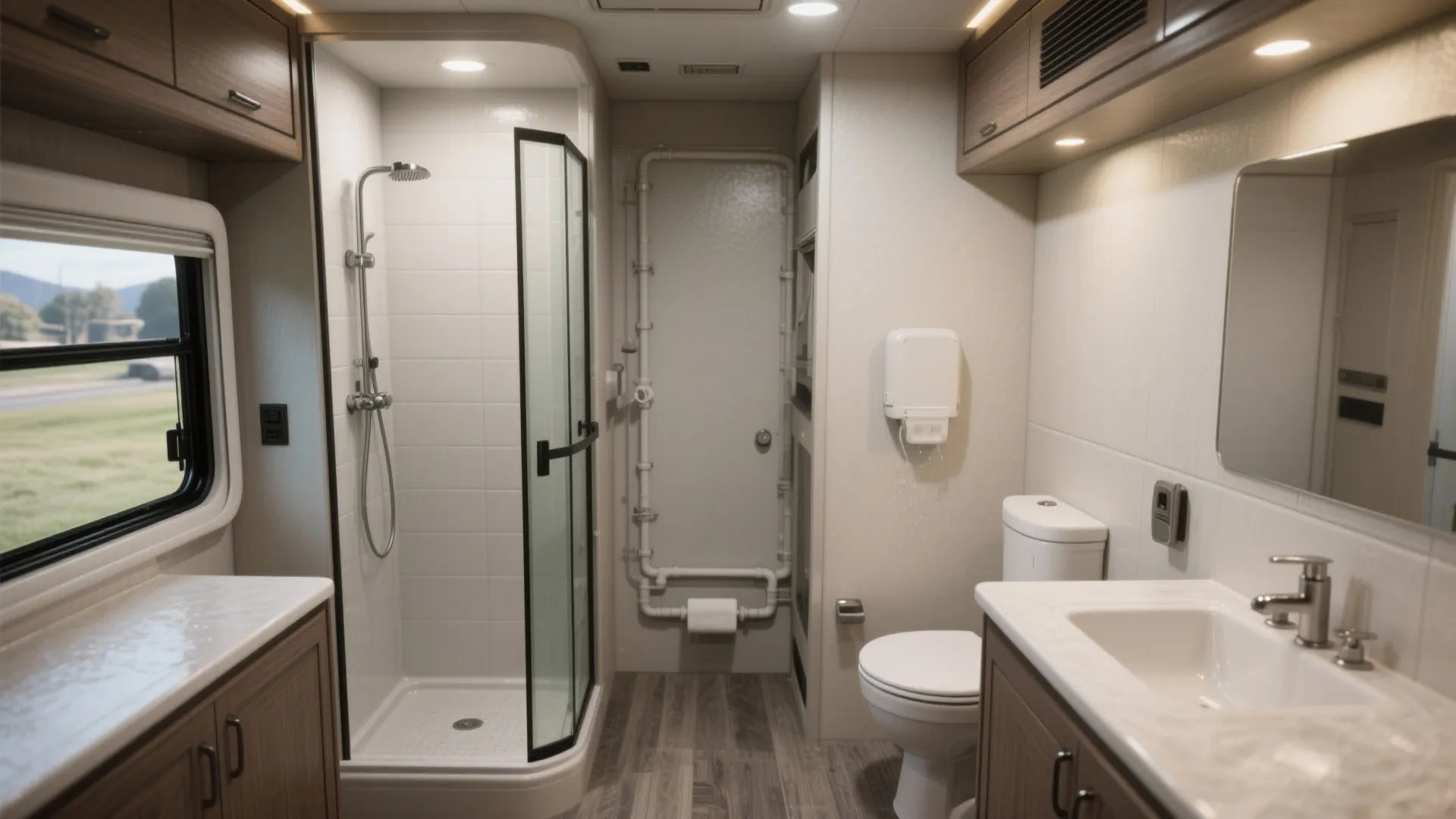 1. Split wet and dry zones