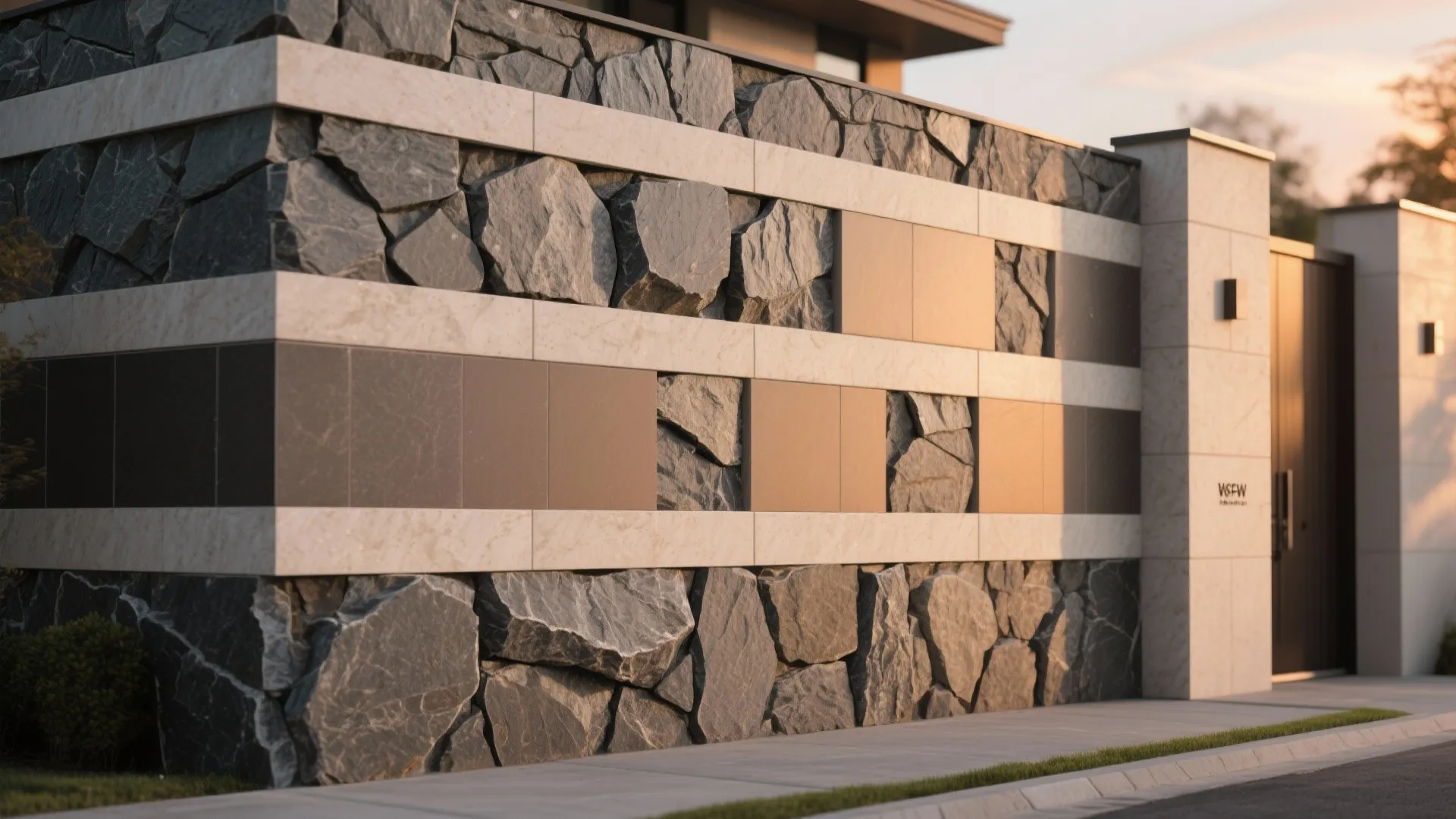 1) Sculpted Shadows: Split‑Face + Honed Bands