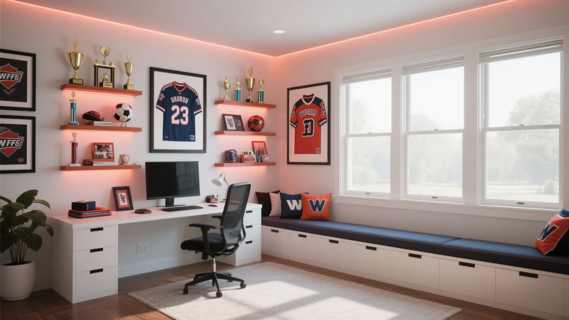 Sport-Inspired Workspace