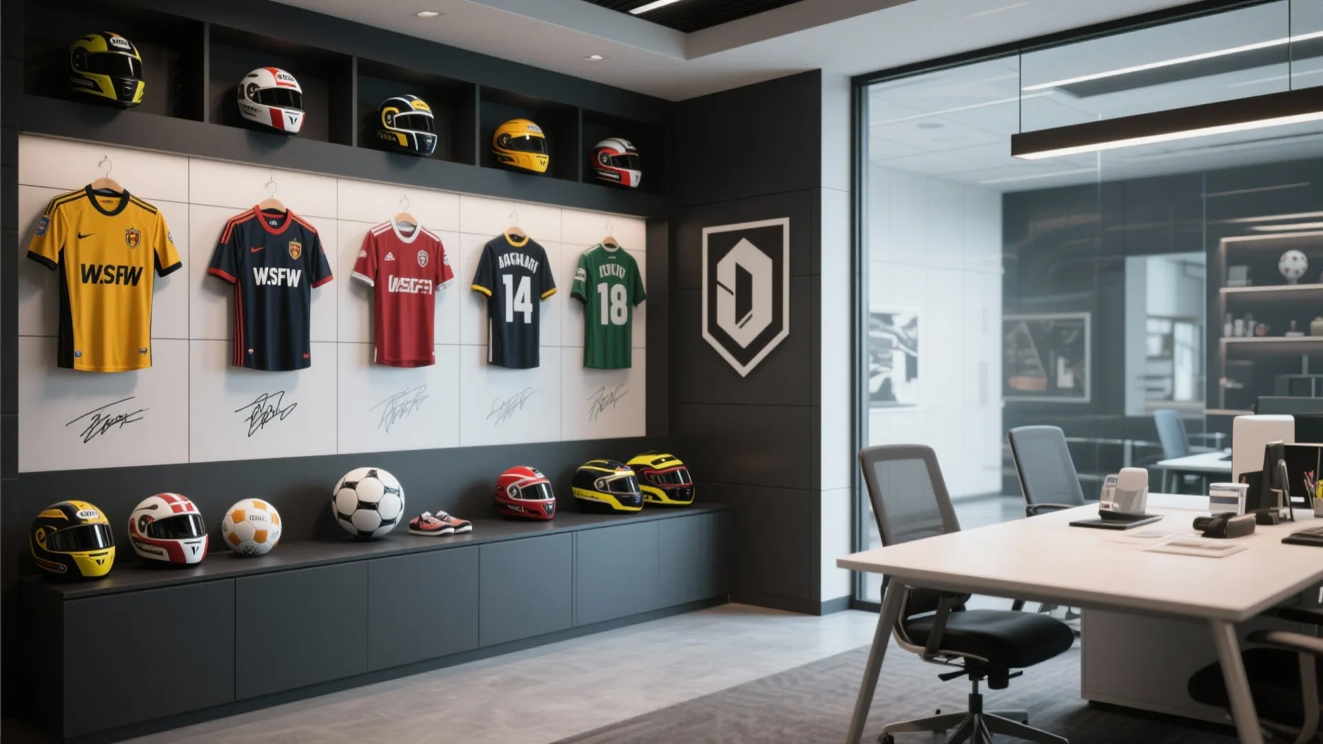 4. Sports Memorabilia Corner