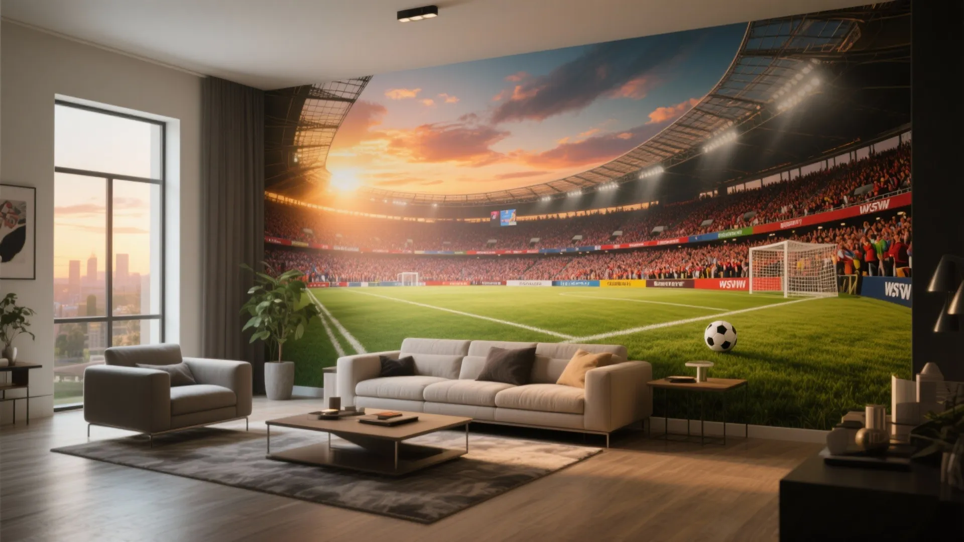 5. Themed Wall Murals