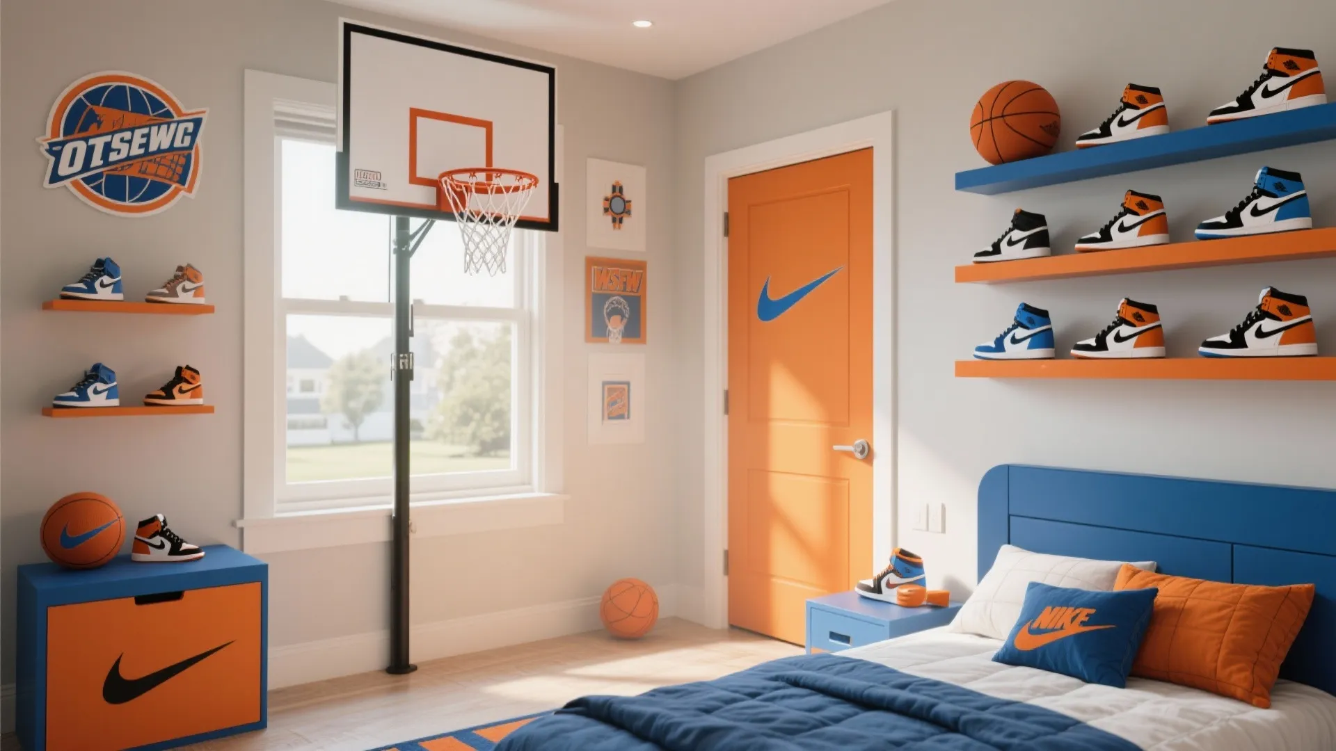 Sports-inspired decor