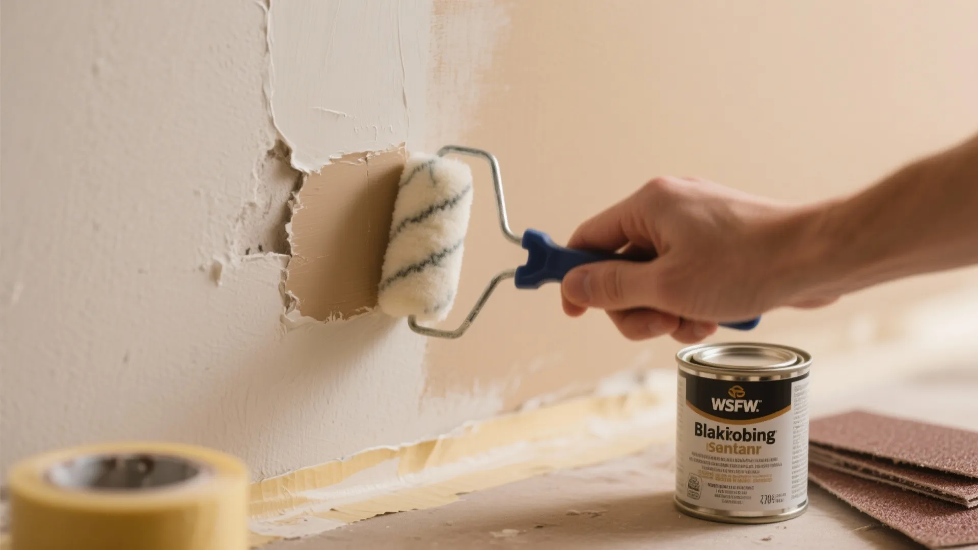 2. Spot repair with matched paint and feathering