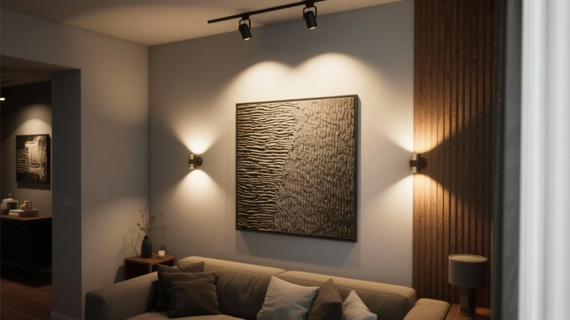 3. Adjustable Spotlight Sconces for Accent and Art