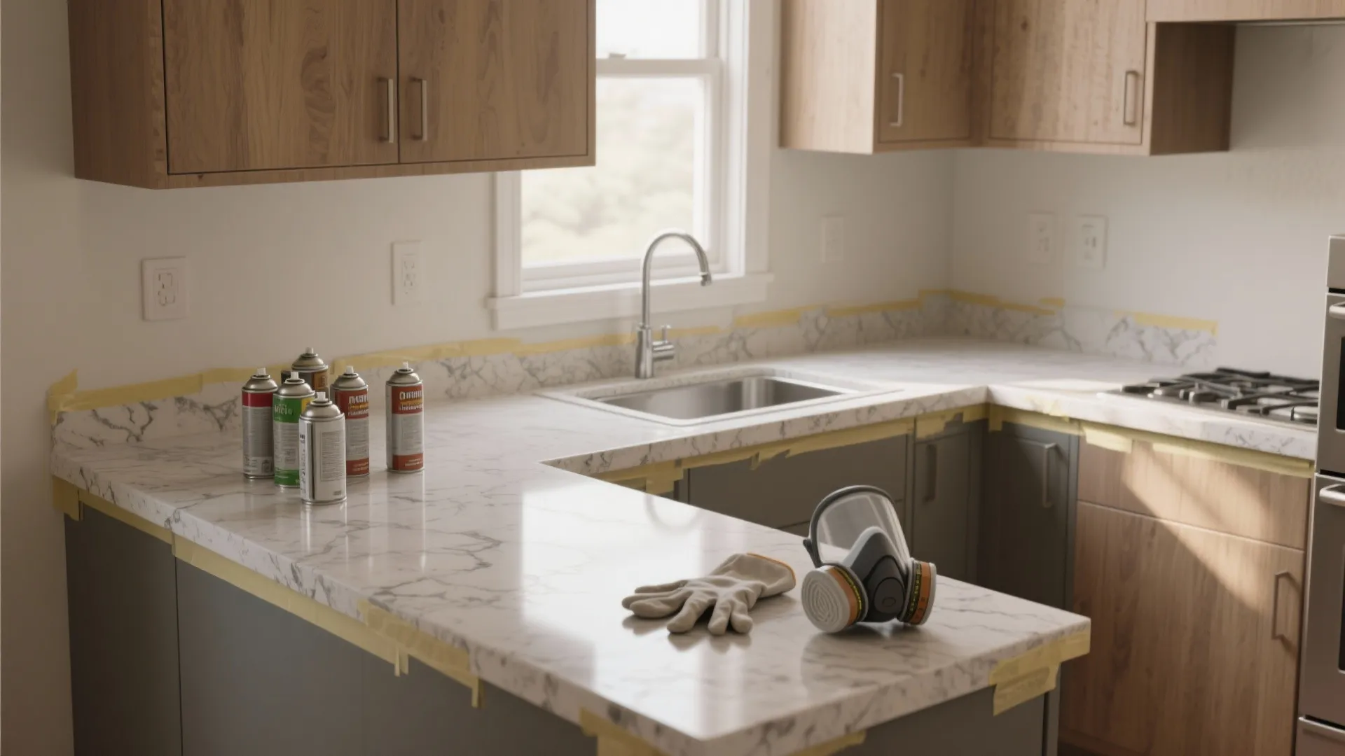 Spray Paint Kitchen Countertops: 5 Smart Ideas: Transform small kitchen counters with spray paint — practical tips from a decade of design