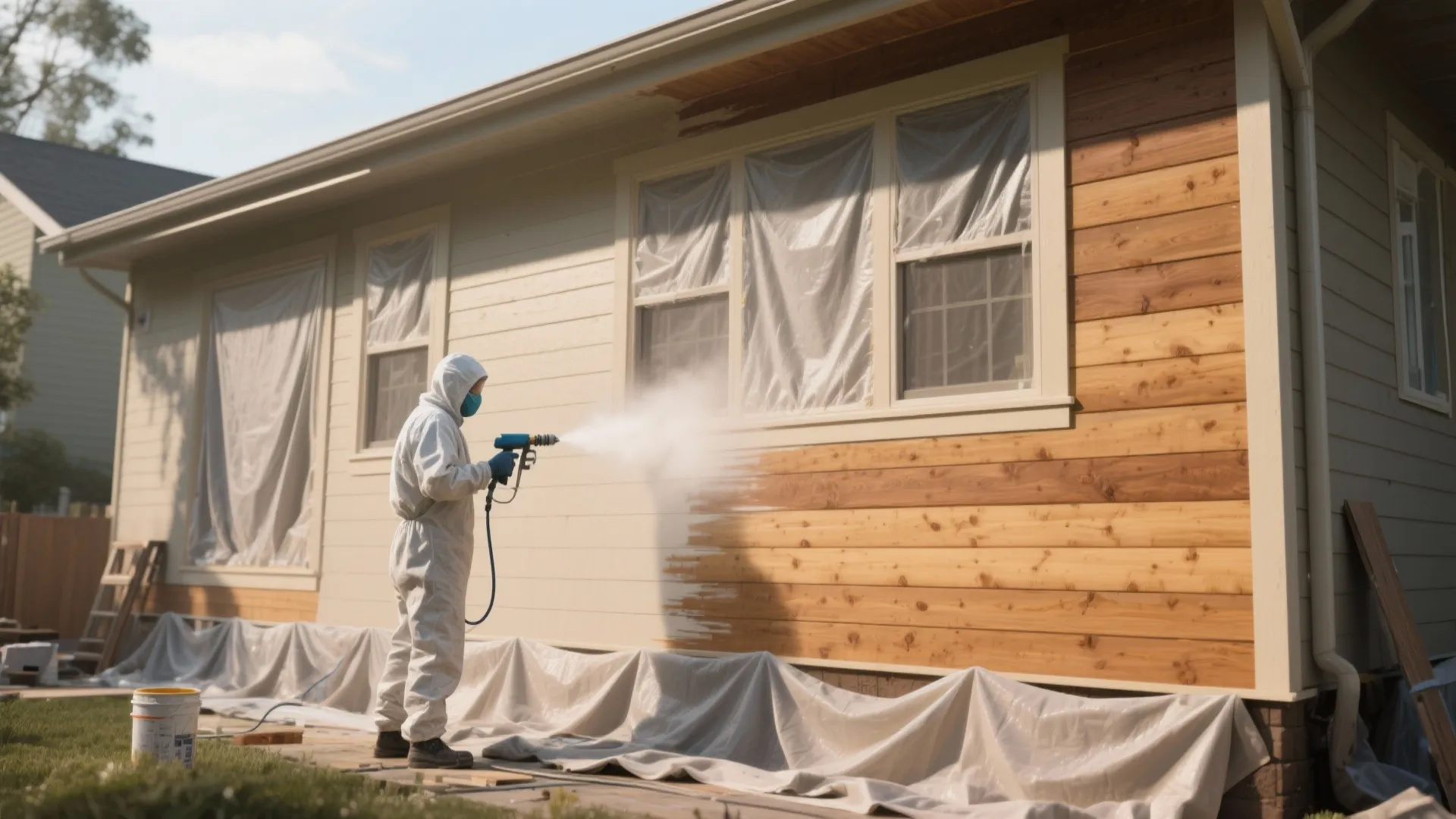 Spray Painting House Exterior - 5 Tips: Creative, practical inspirations for spray painting your house exterior from a seasoned designer