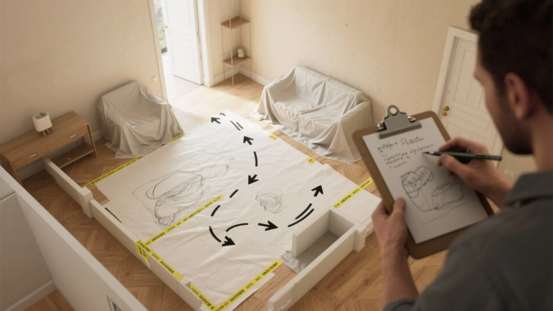 1. Plan your spray sequence like a layout designer