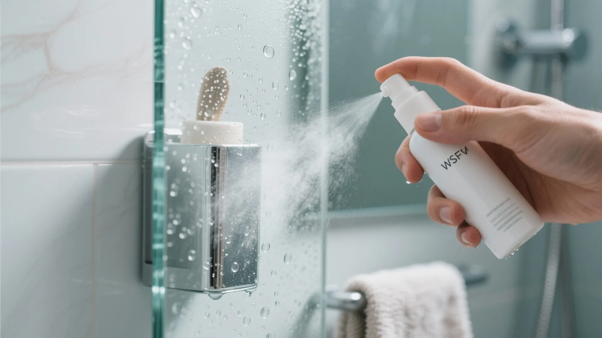 1. Keep shower glass streak-free with quick sprays