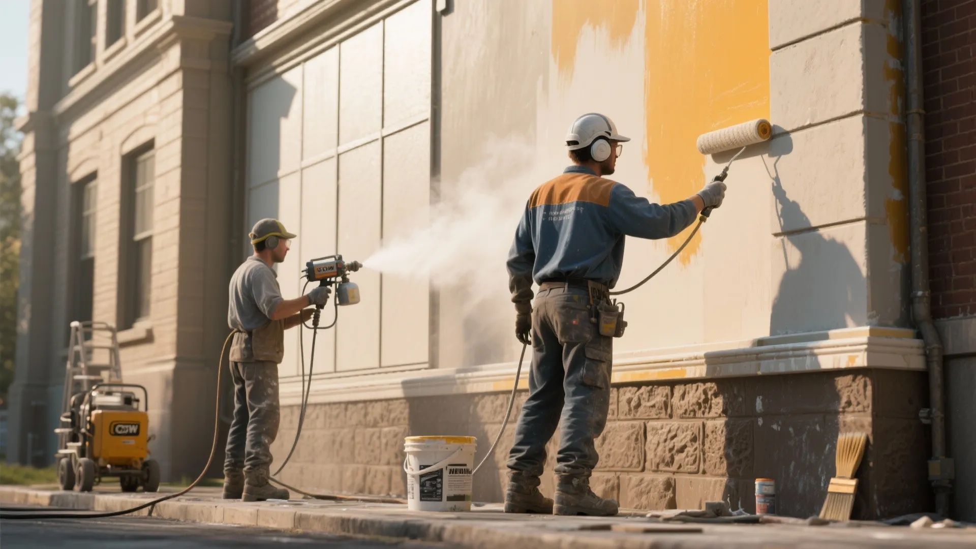 5. Consider spraying vs. rolling — speed vs. detail