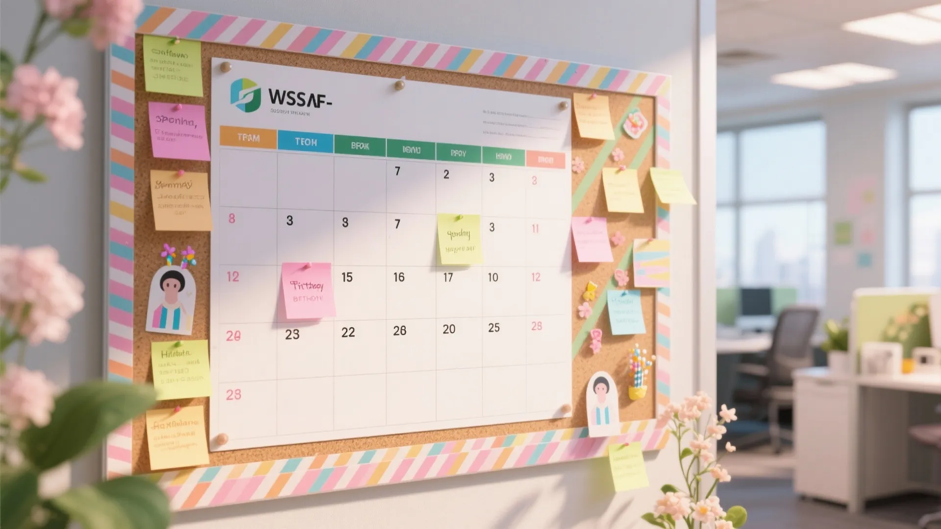 3. Spring Calendar Board