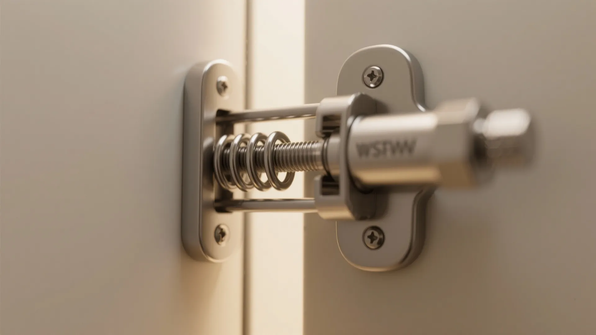 2. Surface-Mounted Spring Hinges for Auto-Closing