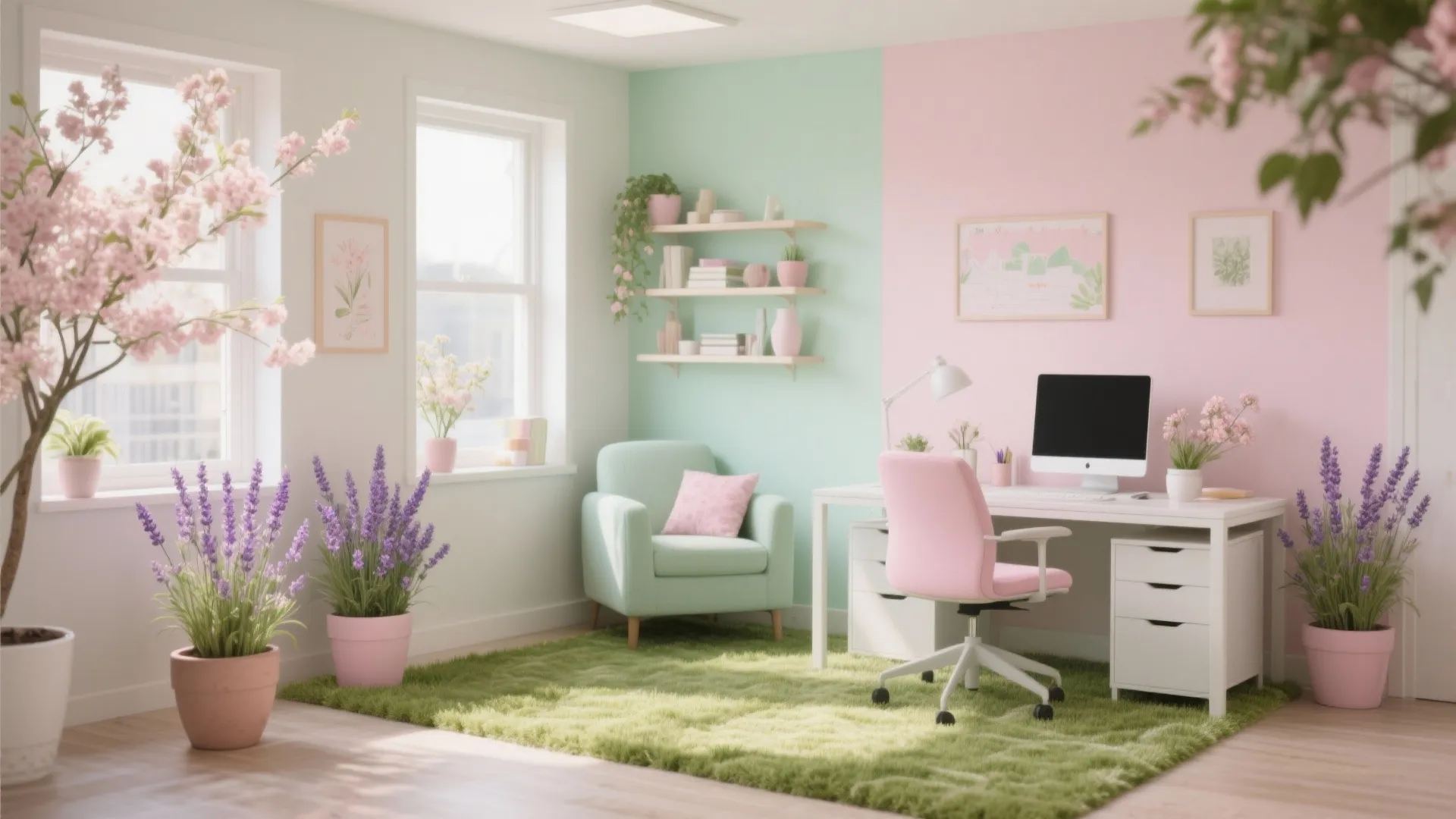 10 Fresh Spring Office Decorating Ideas
