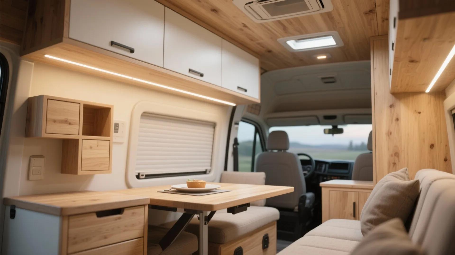 DIY Sprinter Upper Cabinet: 5 Smart Ideas: Creative, lightweight and practical upper cabinet ideas for your Sprinter van build from a pro with 10+ years of small-space experience