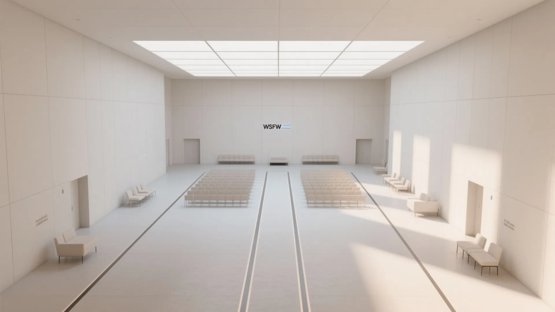 Geometric Lines to Zone Seating and Walkway