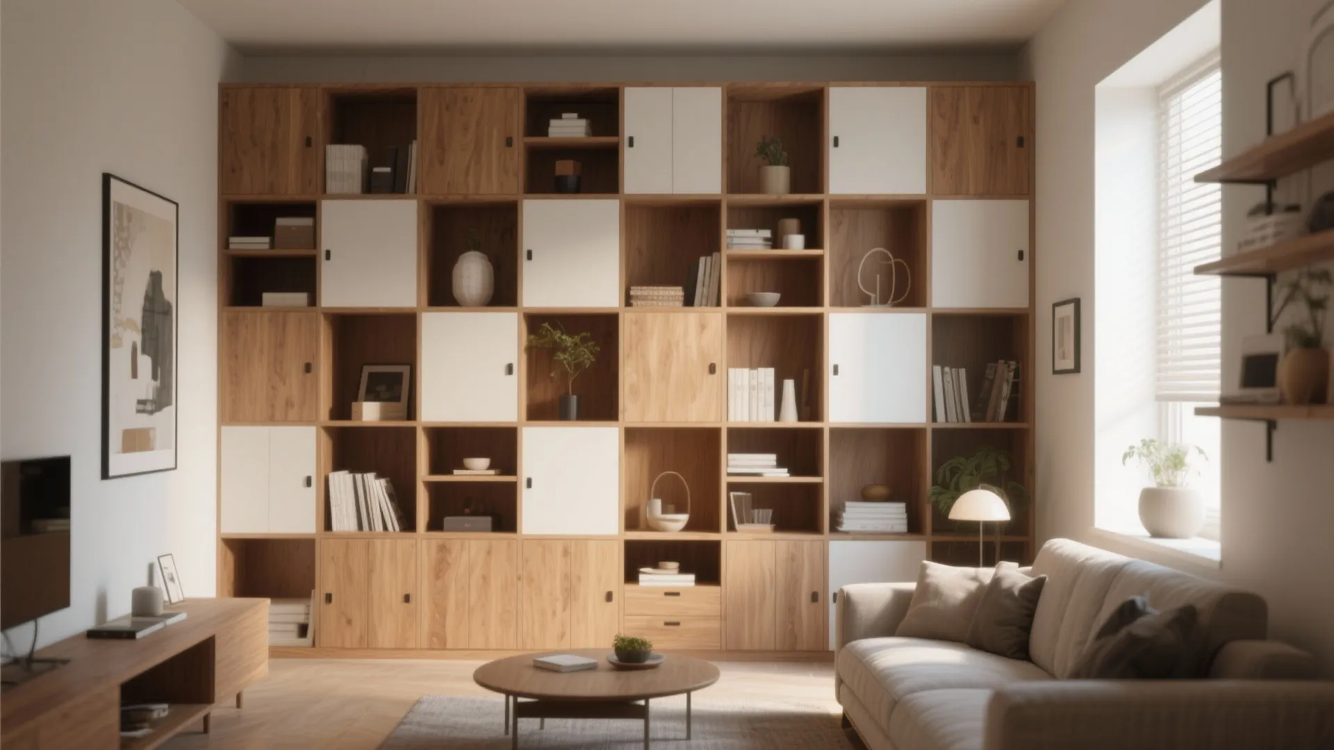 Integrated Square Storage Walls