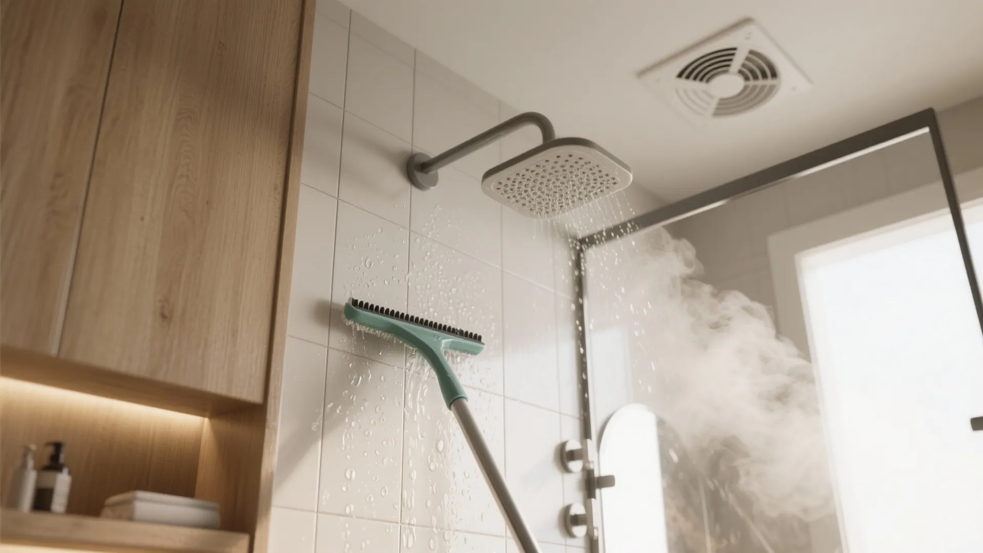 4) Squeegee plus ventilation: the no-chemical powerhouse