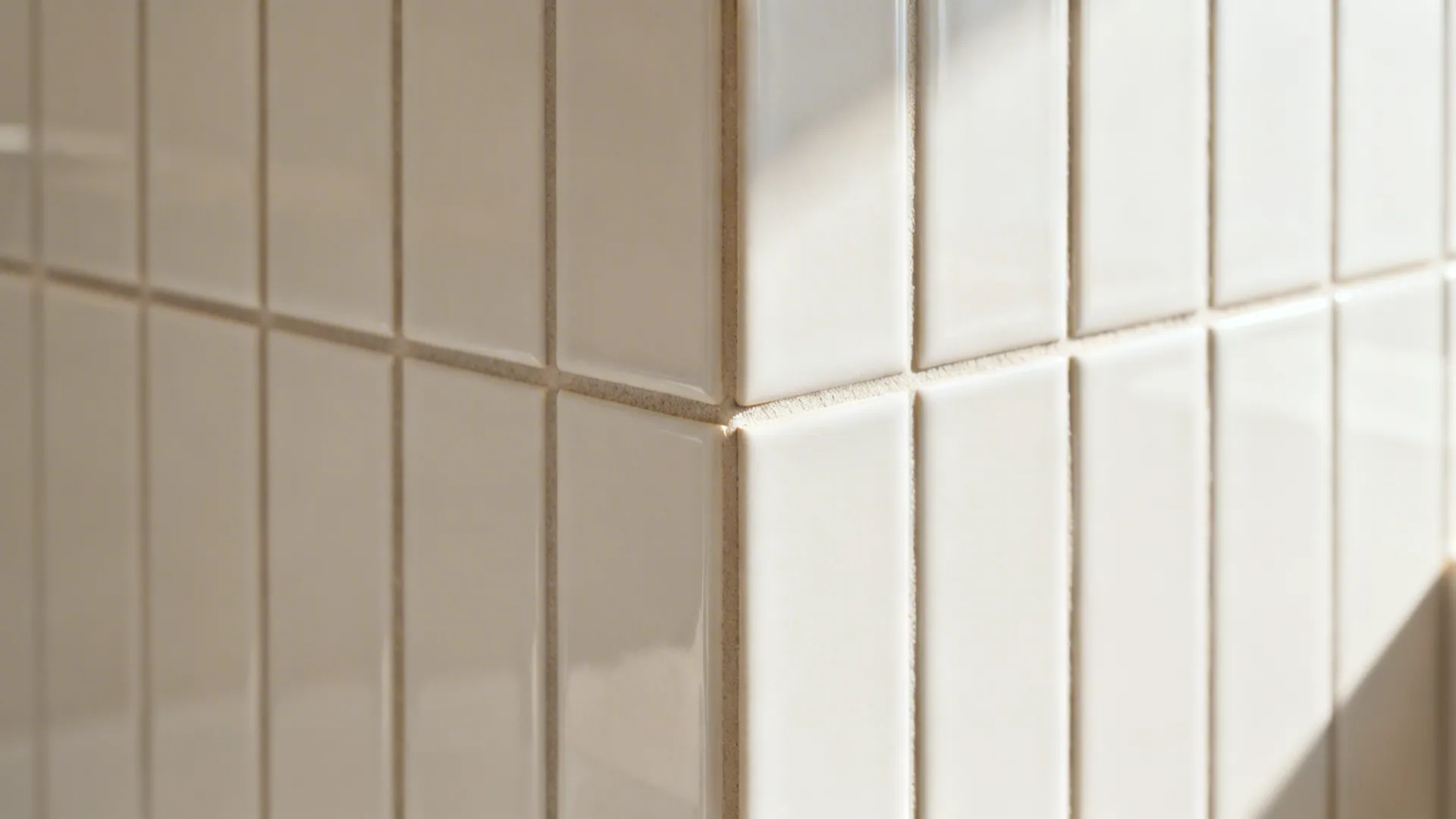 Vertical stack-bond in showers to lift the ceiling