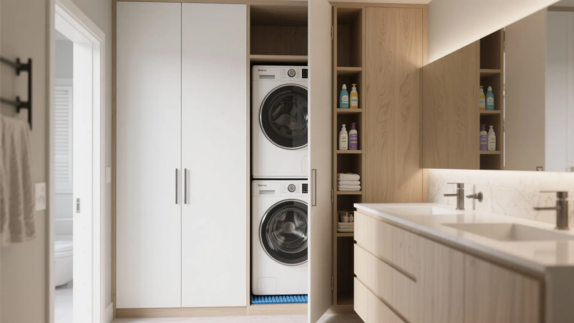 1. Stack and Conceal: The Tall Cabinet Trick