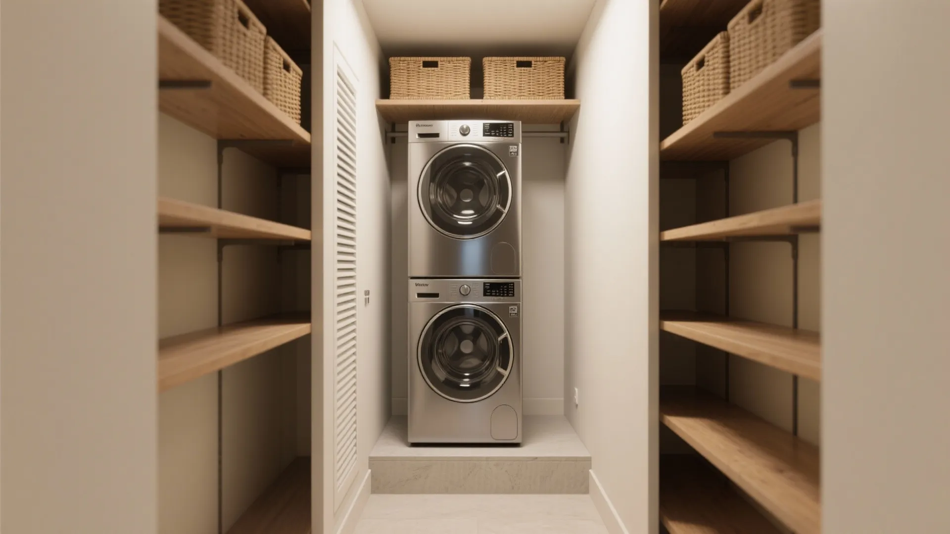 1. Stack and Elevate: Vertical Laundry Stations