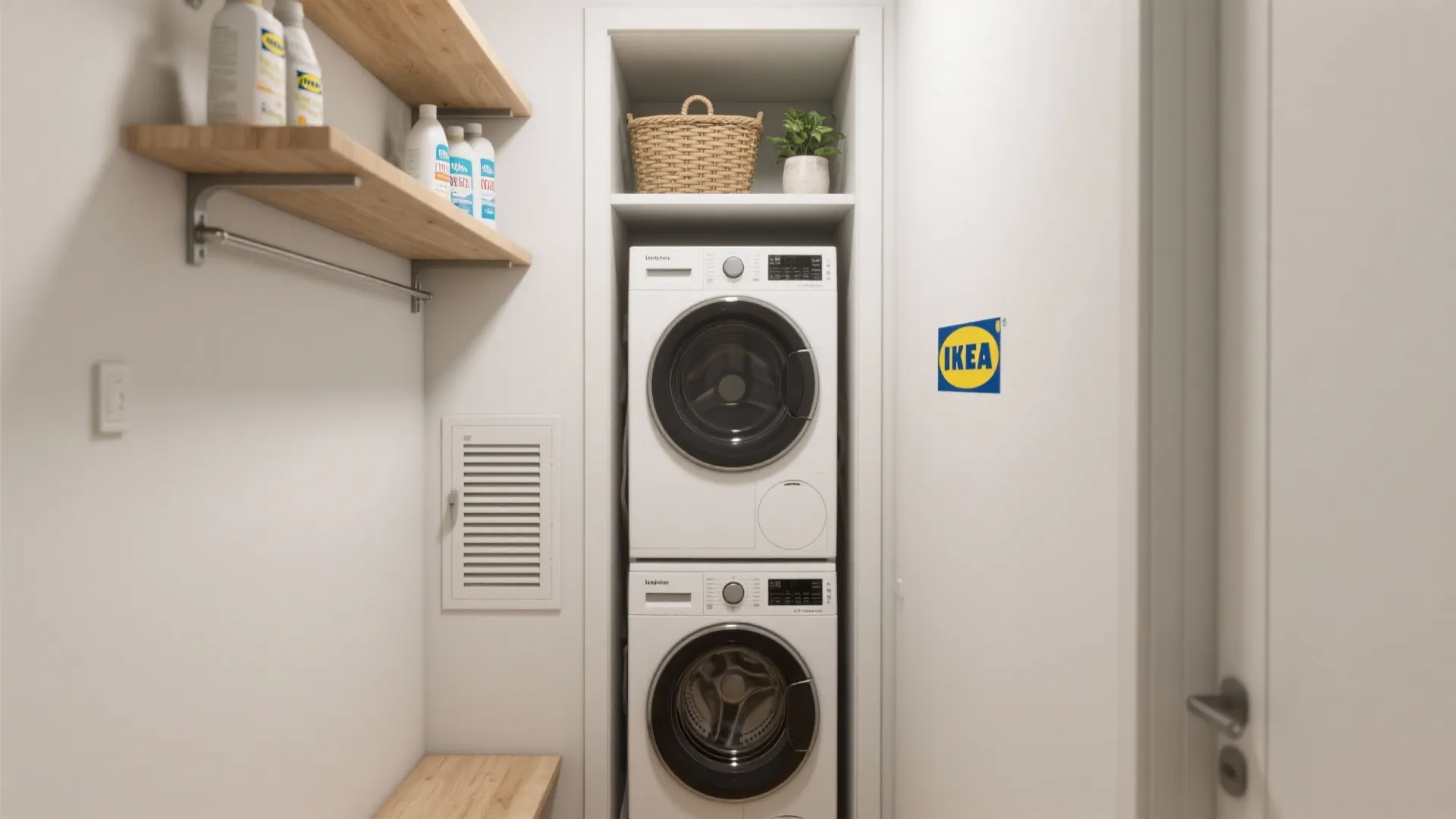 1. Go vertical: stackables + open shelving