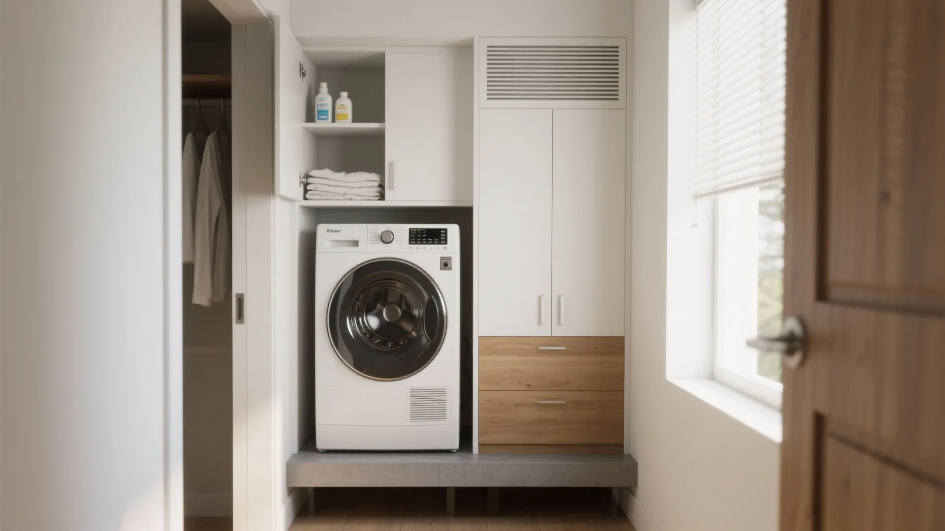 1. Stack and tuck: the vertical laundry tower