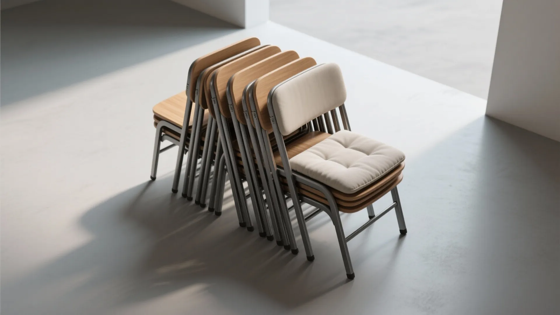 Stackable Folding Chair (but make it stylish)