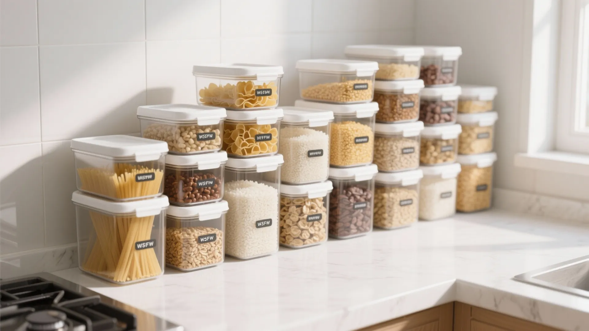 9. Stackable Storage Containers