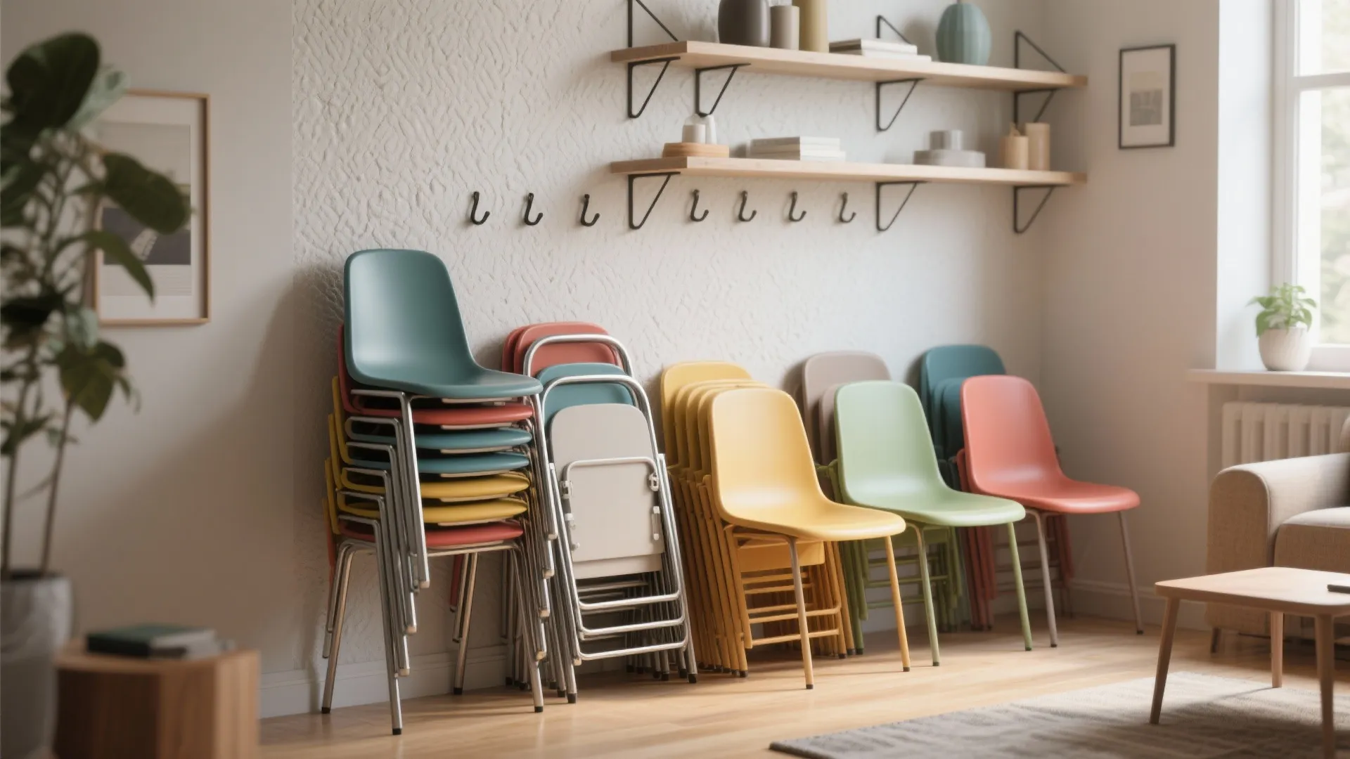 Stackable and folding chairs