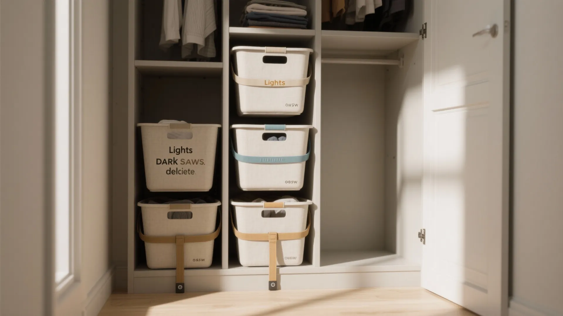 Stackable compartment hampers