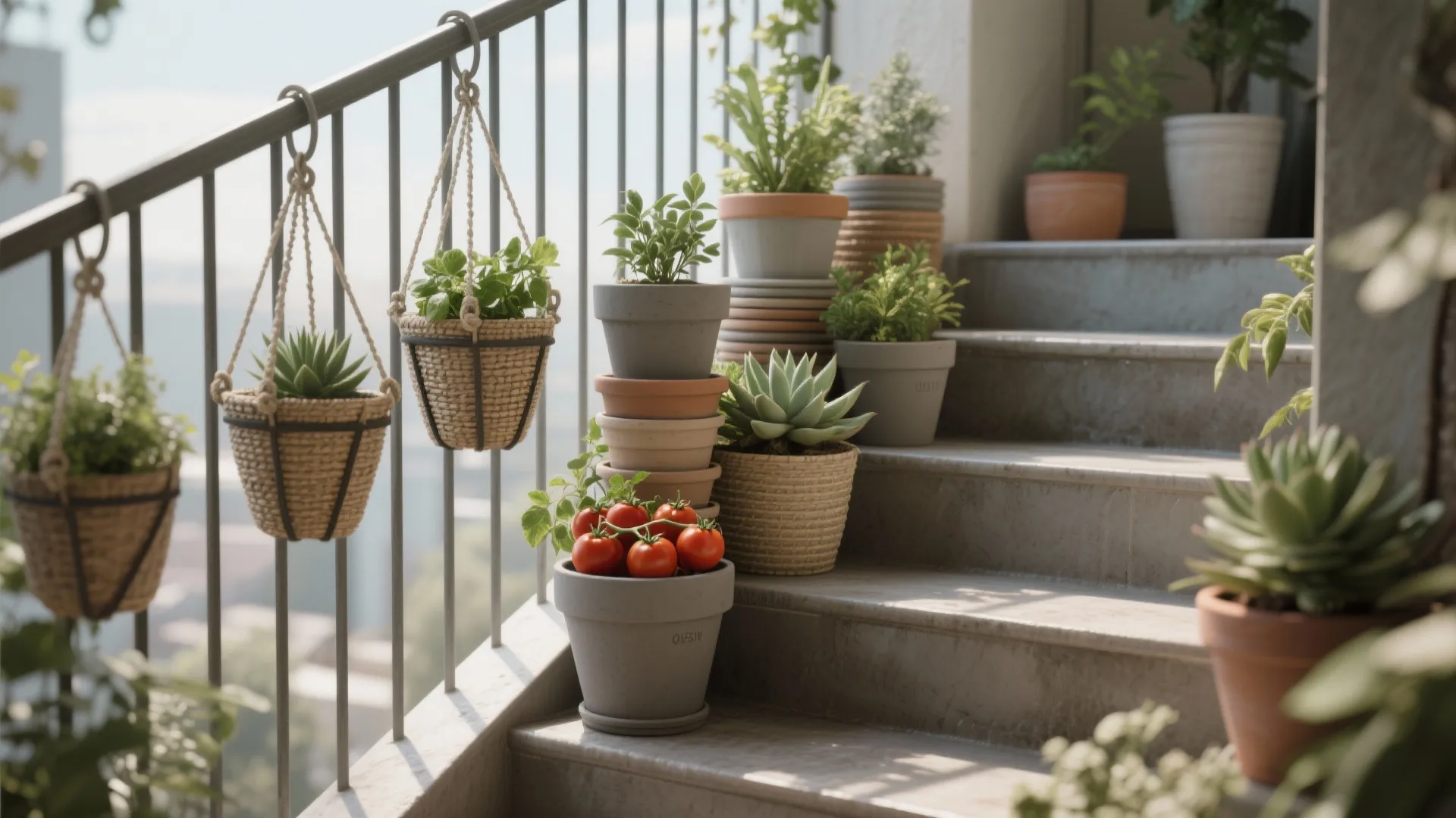 2. Stackable and Hanging Containers